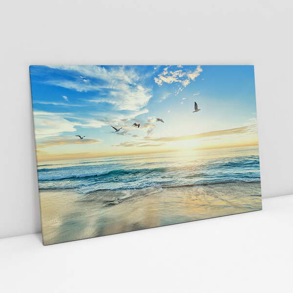 Quadro Praia Mar Brisa Do Entardecer - 1 Tela