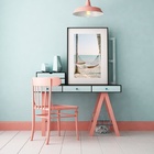 Quadro Praia Relax Rede - 60x48cm Moldura:madeira Preta