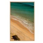Quadro Praia Verde com Vidro 130x80cm Arte Própria