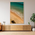 Quadro Praia Verde com Vidro 130x80cm Arte Própria