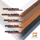 Quadro Premium Textura Cxalta Folhas Ouro Em Bege2 3un 40x60
