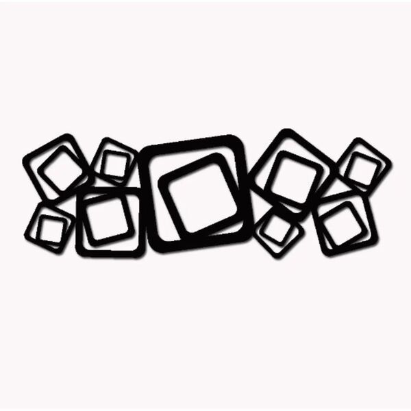 Quadro Preto 100 X 45 Abstratos Para Casa