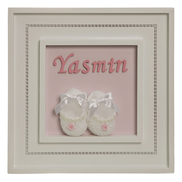 Quadro Princesa Pérolas Sapatinhos Quarto Bebê Infantil