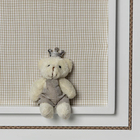 Quadro Príncipe Urso Mini Bege Quarto Bebê Infantil