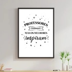 Quadro Professores Ensinam E Inspiram 33x24cm - Com Vidro Mol