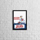 Quadro Propaganda Antiga Pepsi Baseball 24x18cm Moldura:madei