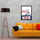 Quadro Propaganda Antiga Pepsi Baseball 24x18cm Moldura:madei