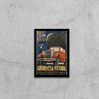 Quadro Propaganda Carro Antigo Vermelho 45x34cm - Com Vidro M