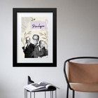 Quadro Psicologia Mestres - 60x48cm Moldura:madeira Branca