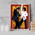 Quadro Pulp Fiction Dancing 45x34cm - Com Vidro Moldura:madei
