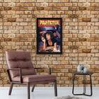 Quadro Pulp Fiction - Uma Thurman 24x18cm Moldura:madeira Bra