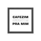 Quadro Quadrado Cafezim Quentim 20x20cm Moldura:madeira Preta