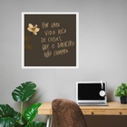 Quadro Quadrado Coisas Que O Dinheiro Não Compra - 33x33cm Mo