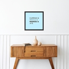 Quadro Quadrado Gírias Carioca - 33x33cm - Com Vidro  Moldura