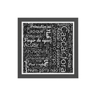 Quadro Quadrado Gírias De Mineiro 45x34cm Moldura:madeira Pre