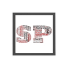 Quadro Quadrado Gírias De São Paulo 45x34cm Moldura:madeira B