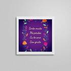 Quadro Quadrado Hooponopono 20x20cm Moldura:madeira Preta