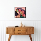 Quadro Quadrado Lgbt Lésbicas - 33x33cm - Com Vidro  Moldura