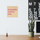 Quadro Quarta Usamos Rosa