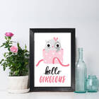 Quadro Quarto Gatinho Fofo 22x32cm Moldura Preta