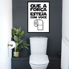 Quadro Que A Força Esteja Com Você 24x18cm - Com Vidro Moldur