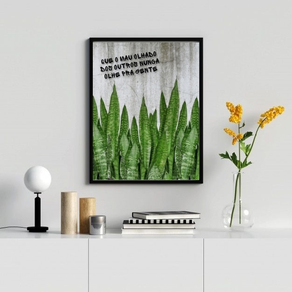 Quadro Que O Mau Olhado Dos Outros Não Olhe Pra Gente 45x34cm