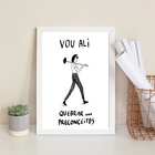 Quadro Quebrando Preconceitos 45x34cm - Com Vidro Moldura Pre