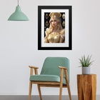 Quadro Rainha De Ouros - 60x48cm Moldura:madeira Branca