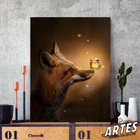 Quadro Raposa -- Br Artes