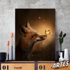 Quadro Raposa -- Br Artes