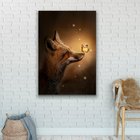 Quadro Raposa -- Br Artes Pequeno 60x40