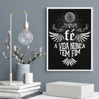 Quadro Rappa - Pra Quem Tem Fé 24x18cm - Com Vidro Moldura Pr