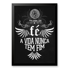 Quadro Rappa - Pra Quem Tem Fé 33x24cm Moldura Preta