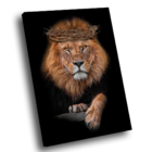 Quadro Realeza Do Leão Com Coroa -- Br Artes