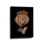 Quadro Realeza Do Leão Com Coroa -- Br Artes