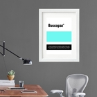 Quadro Remédio Buscopaz - 60x48cm Moldura:madeira Branca