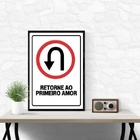 Quadro Retorne Ao Primeiro Amor 33x24cm - Com Vidro Moldura B