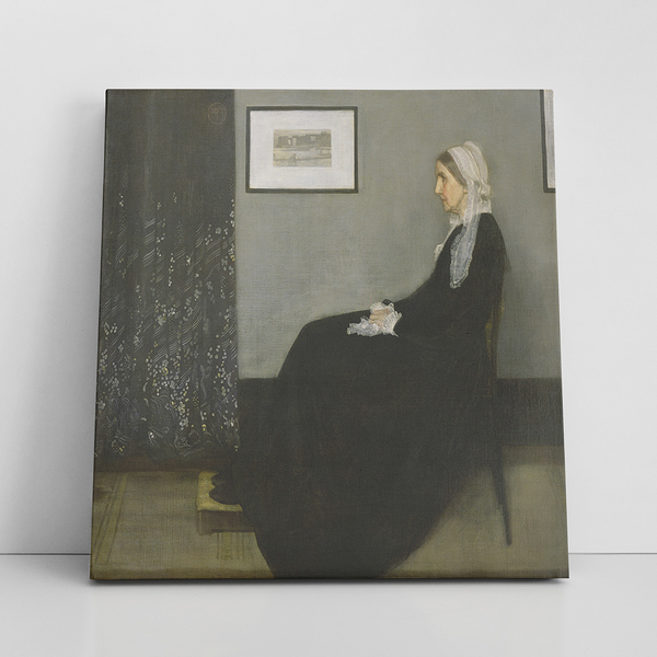 Quadro Retrato Da Mãe James Mcneill Whistler Canvas 60x60cm