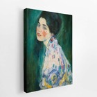 Quadro Retrato De Uma Dama Gustav Klimt Canvas 140x90cm