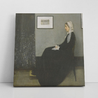Quadro Retrato Mãe James Mcneill Whistler Canvas 100x100cm