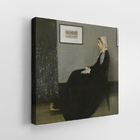 Quadro Retrato Mãe James Mcneill Whistler Canvas 100x100cm