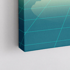 Quadro Retrowave Carro Cidade Verde Canvas 60x40cm