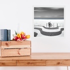 Quadro Rio De Janeiro Bicicleta - 33x33cm Moldura Preta