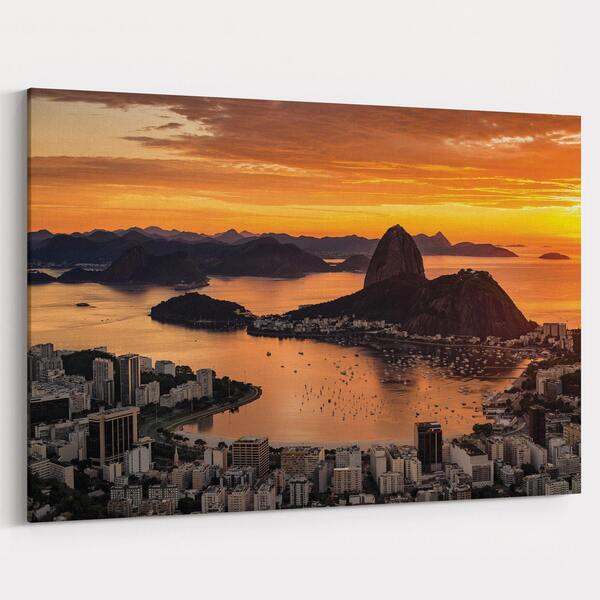 Quadro Rio De Janeiro Céu Amarelo - 1 Tela