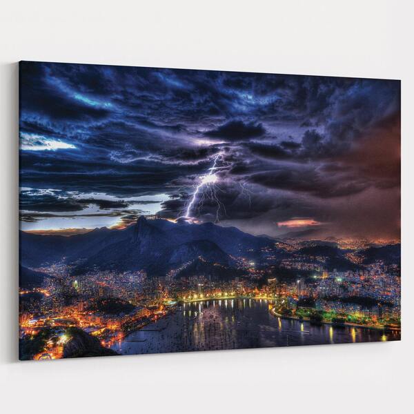 Quadro Rio De Janeiro Tempestade - 1 Tela
