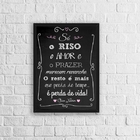 Quadro Riso Amor E Prazer Chico Xavier 24x18cm Moldura:madeir