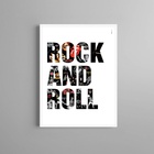 Quadro Rock And Roll - Bandas 33x24cm Moldura Preta