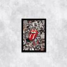 Quadro Rolling Stones 45x34cm - Com Vidro Moldura:madeira Bra
