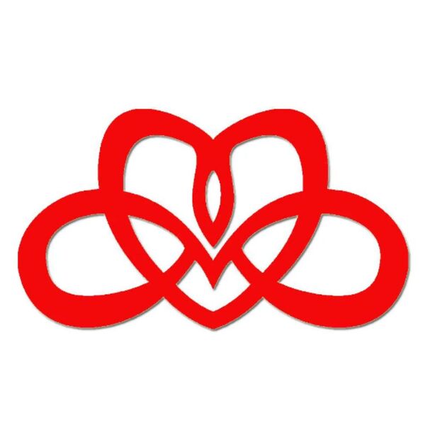 Quadro Romântico De Coração Vermelho Em Mdf Laminado