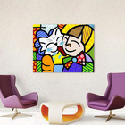 Quadro Romero Britto Amizade